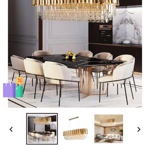 Modern crystal chandelier